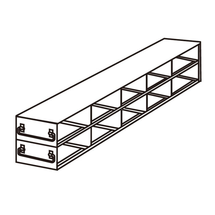 Crystal Industries - UFDMM-52 - Upright Freezer Drawer Rack for SBS Formatted Boxes, 5x2 Configuration