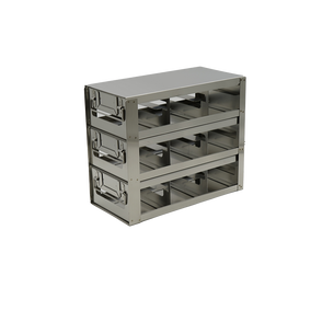 Crystal Industries - UFDPCR-33 - Upright Freezer Drawer Rack for 0.2ml Tube 96-Well PCR Boxes, 3x3 Configuration