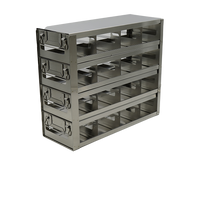Crystal Industries - UFDPCR - Upright Freezer Drawer Rack for 0.2ml Tube 96-Well PCR Boxes