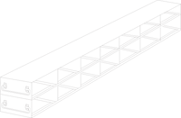 UFDPCR-72 - Drawer Rack for 0.2ml Tube 96-Well PCR Boxes, 7x2 Configuration