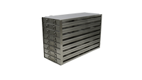 Crystal Industries - UFDS-100-38 - Upright Freezer Drawer Rack for 100-Place Slide Boxes, 3x8 Configuration