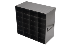 Crystal Industries - UFF-46 - Upright Freezer Rack for 32/8 Flipper JR Reversible Multi-Boxes, 4x6 Configuration