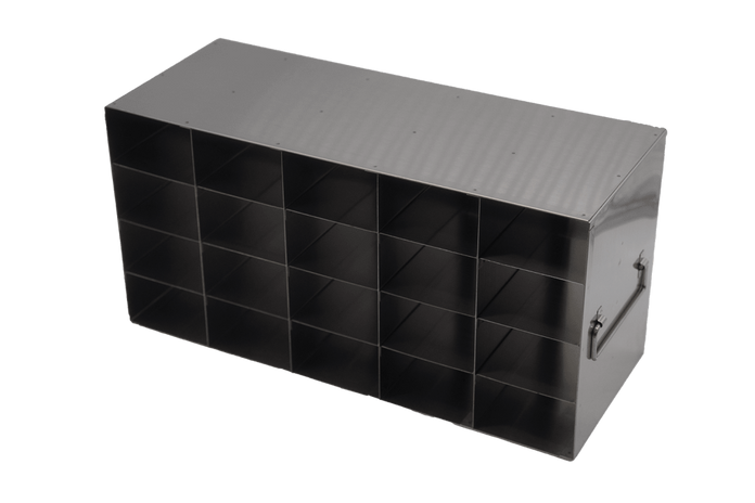 Crystal Industries - UFF-54 - Upright Freezer Rack for 32/8 Flipper JR Reversible Multi-Boxes, 5x4 Configuration