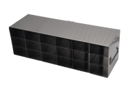 Crystal Industries - UFF-63 - Upright Freezer Rack for 32/8 Flipper JR Reversible Multi-Boxes, 6x3 Configuration