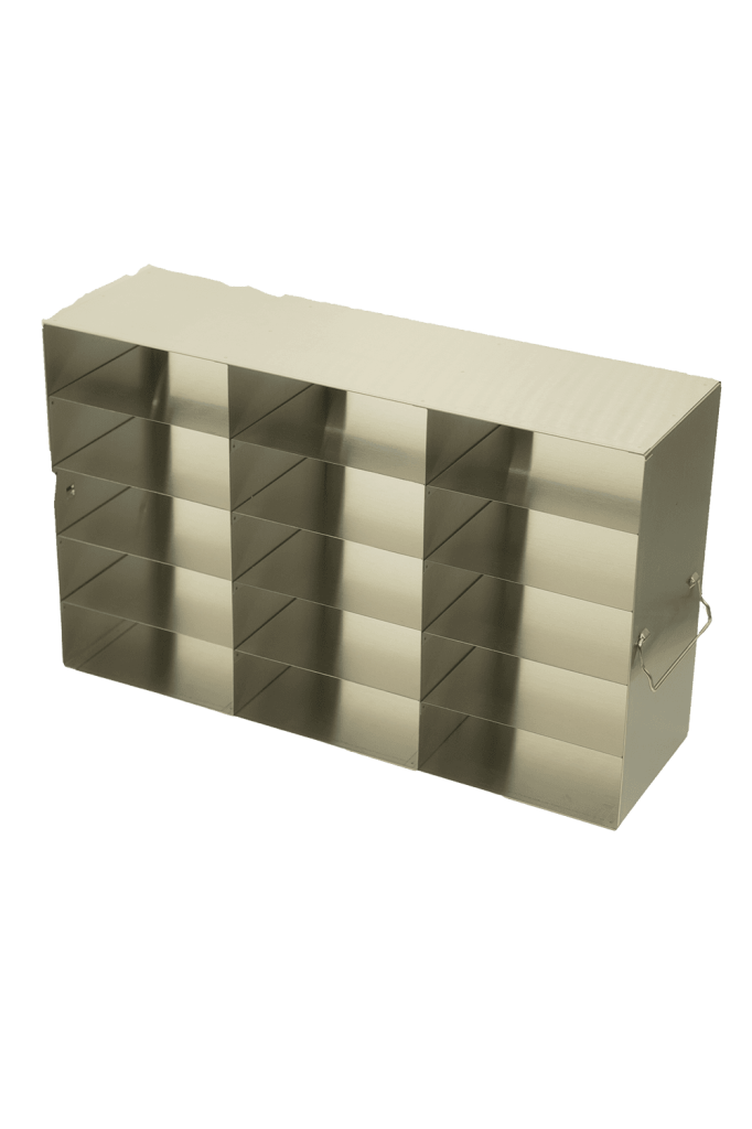 Crystal Industries - UFHT - Upright Freezer Rack for 100-Cell Hinged Top Plastic Boxes