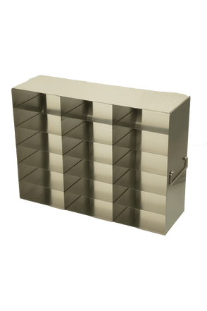 UFHT-36 - Upright Freezer Rack for 100-Cell Hinged Top Plastic Boxes, 3x6 Configuration