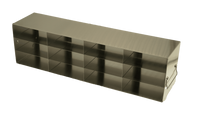Crystal Industries - UFHT-43 - Upright Freezer Rack for 100-Cell Hinged Top Plastic Boxes, 4x3 Configuration