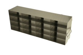 UFHT-44 - Upright Freezer Rack for 100-Cell Hinged Top Plastic Boxes, 4x4 Configuration