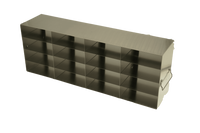 Crystal Industries - UFHT - Upright Freezer Rack for 100-Cell Hinged Top Plastic Boxes