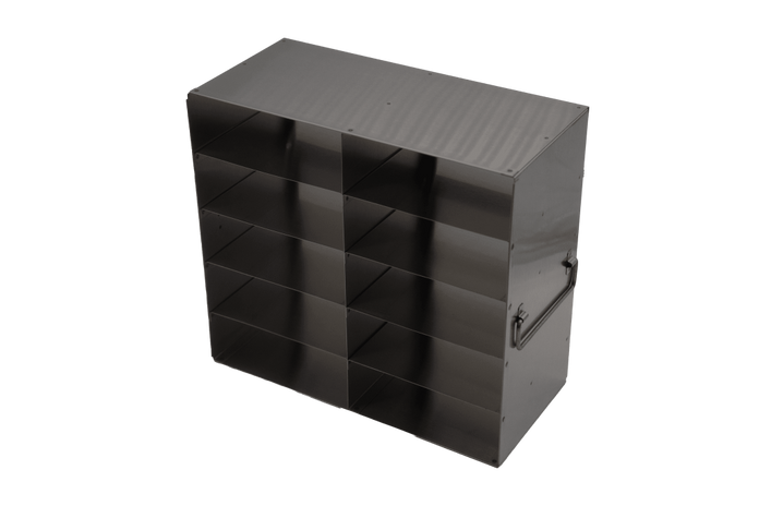 Crystal Industries - UFM-2515 - Upright Freezer Rack for 50-Cell 1.5ml Microtube Storage Boxes, 2x5x2 Configuration