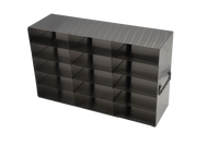 Crystal Industries - UFM-3515 - Upright Freezer Rack for 50-Cell 1.5ml Microtube Storage Boxes, 3x5x2 Configuration