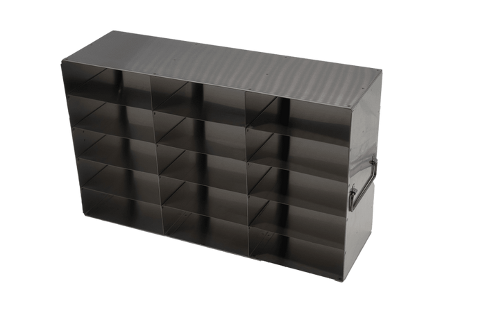 Crystal Industries - UFM-3515 - Upright Freezer Rack for 50-Cell 1.5ml Microtube Storage Boxes, 3x5x2 Configuration
