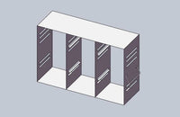 Crystal Industries - UFMC-2-3 - Upright Freezer Eco Rack - Modifiable Rack