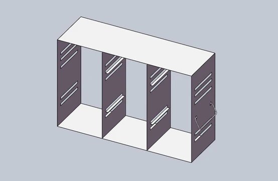 Crystal Industries - UFMC-2-3 - Upright Freezer Eco Rack - Modifiable Rack