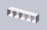 Crystal Industries - UFMC-53-2-3 - Upright Freezer Eco Rack - Modifiable Rack