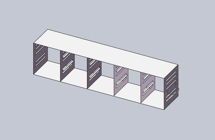 Crystal Industries - UFMC-53-2-3 - Upright Freezer Eco Rack - Modifiable Rack