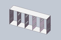 Crystal Industries - UFMC-2-3 - Upright Freezer Eco Rack - Modifiable Rack