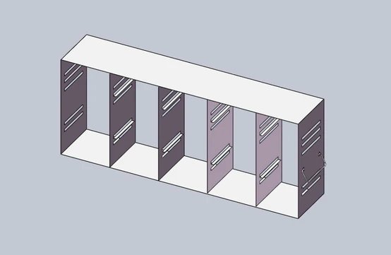 Crystal Industries - UFMC-2-3 - Upright Freezer Eco Rack - Modifiable Rack