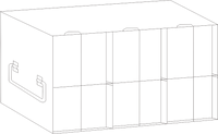 Crystal Industries - UFMP - Upright Freezer Rack for 96/384-Well Microtiter Plates