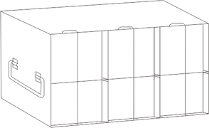 Crystal Industries - UFMP-316L - Upright Freezer Rack for 96/384-Well Microtiter Plates, 72 Plates with Lids, 84 Plates without Lids