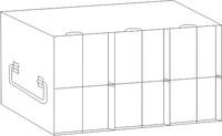 Crystal Industries - UFMP - Upright Freezer Rack for 96/384-Well Microtiter Plates