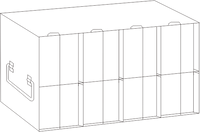 Crystal Industries - UFMP - Upright Freezer Rack for 96/384-Well Microtiter Plates
