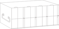 Crystal Industries - UFMP - Upright Freezer Rack for 96/384-Well Microtiter Plates