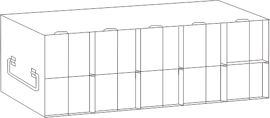 Crystal Industries - UFMP-509L - Upright Freezer Rack for 96/384-Well Microtiter Plates, 70 Plates with Lids, 80 Plates without Lids