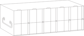 UFMP-516L - Rack for 96/384-Well Microtiter Plates, 120 Plates with Lids, 140 Plates without Lids