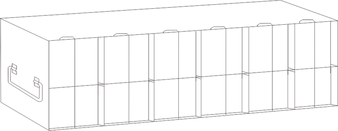 UFMP-616L - Rack for 96/384-Well Microtiter Plates, 144 Plates with Lids, 168 Plates without Lids