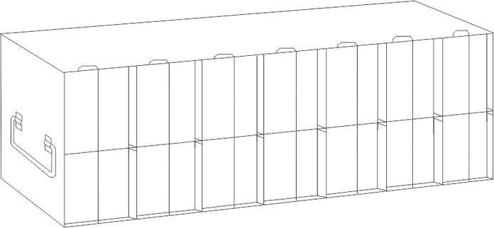 Crystal Industries - UFMP-711L - Upright Freezer Rack for 96/384-Well Microtiter Plates, 112 Plates with Lids, 140 Plates without Lids
