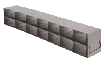 Crystal Industries - UFMR-72 - Upright Freezer Rack for SBS Formatted Boxes, 7x2 Configuration