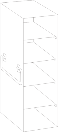 Crystal Industries - UFP - Upright Freezer Rack for Plasma Boxes