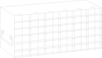 Crystal Industries - UFPCR - Upright Freezer Rack for 0.2ml Tube 96-Well PCR Boxes