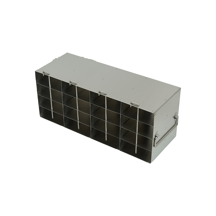 Crystal Industries - UFPCR-44L - Upright Freezer Rack for 0.2ml Tube 96-Well PCR Boxes, 4x4 Configuration