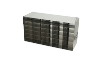 Crystal Industries - UFR-56 - Upright Freezer Rack for 96 Well Flipper Reversible Boxes, 5x6 Configuration