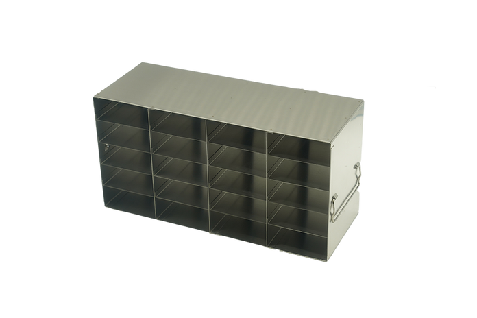Crystal Industries - UFS-25-45 - Upright Freezer Rack for 25-Place Slide Boxes, 4x5 Configuration