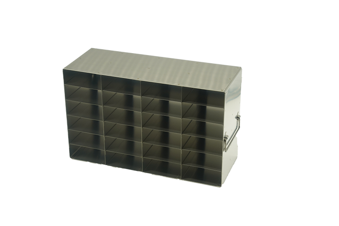 Crystal Industries - UFS-25-46 - Upright Freezer Rack for 25-Place Slide Boxes, 4x6 Configuration