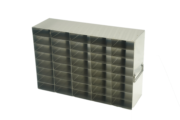 Crystal Industries - UFS-25-58 - Upright Freezer Rack for 25-Place Slide Boxes, 5x8 Configuration