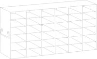 Crystal Industries - UFS-25 - Upright Freezer Rack for 25-Place Slide Boxes