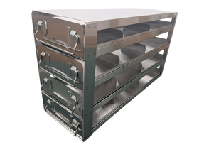 Crystal Industries - UFS-342 - Upright Sliding Tray Rack for 2" Boxes, 3x4 Configuration