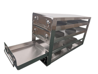 Crystal Industries - UFS-342 - Upright Sliding Tray Rack for 2" Boxes, 3x4 Configuration