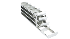 Crystal Industries - UFS-442 - Upright Sliding Tray Rack for 2" Boxes, 4x4 Configuration