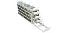 Crystal Industries - UFS-452 - Upright Sliding Tray Rack for 2" Boxes, 4x5 Configuration