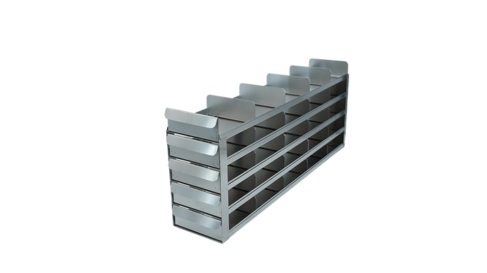 Crystal Industries - UFS-552 - Upright Sliding Tray Rack for 2" Boxes, 5x5 Configuration
