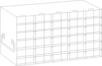 UFTB-56L - Rack for 96-Well Microtube Boxes, 5x6 Configuration