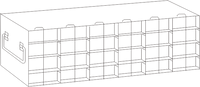Crystal Industries - UFTB - Upright Freezer Rack for 96-Well Microtube Boxes