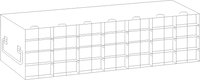 Crystal Industries - UFTB - Upright Freezer Rack for 96-Well Microtube Boxes