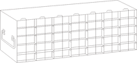 Crystal Industries - UFTB - Upright Freezer Rack for 96-Well Microtube Boxes