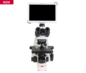 Motic Instruments - 1100402700082 - BA310E LED Trinocular Upright Microscopes, BTI10 Camera bundle